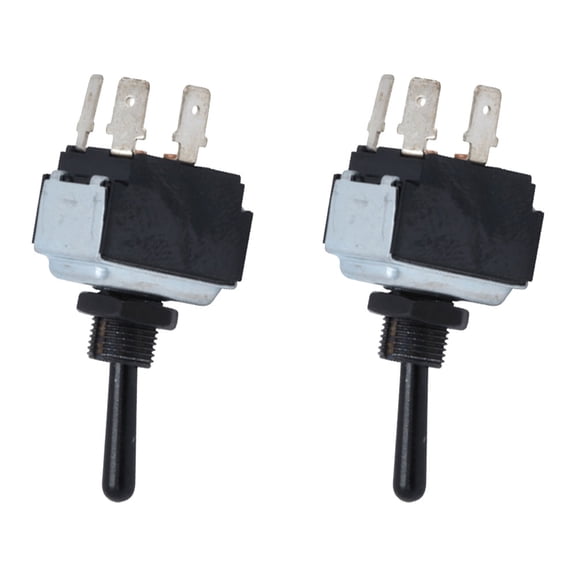 2 Pk Heavy Duty DPST 3 Pin Toggle Switch - Replaces 16-06657, OE Aftermarket 16-06657-2, Automann 577.75611, AM57775611, ATM-57775611, Eaton 8956K996,