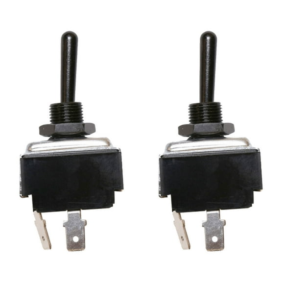 2 Pk Heavy Duty SPST 2 Pin Toggle Switch - Replaces 16-03399, OE Aftermarket 16-03399-2, Peterbilt 1603399, Automann 577.75602, Eaton 8946K833,