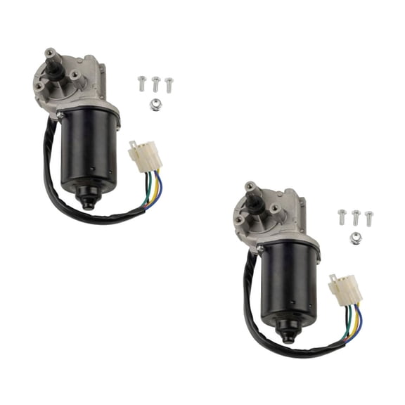 2 Pk Heavy Duty Windshield Wiper Motor Compatible w/Peterbilt 379 1986-2007, 384 2008-2016 - Wiper Motor Assembly Replaces E006-185, Peterbilt 1803676, Automann AM57775990, 577.7599