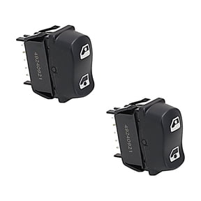 2 Pk High-Performance Window Switch Driver Side Compatible w/Peterbilt 365, 367, 384, 386, 387 - Door Window Switch Replaces 1609209PKG, Automann 577.75607,