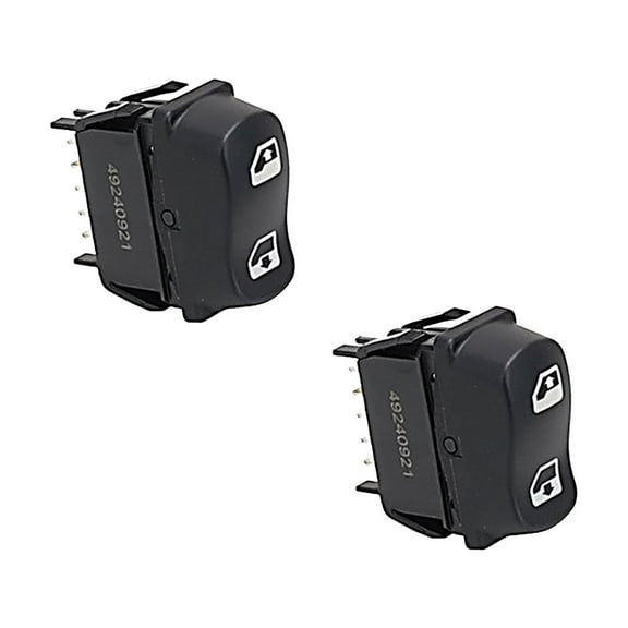 2 Pk High-Performance Window Switch Driver Side Compatible w/Peterbilt 365, 367, 384, 386, 387 - Door Window Switch Replaces 1609209PKG, Automann 577.75607,