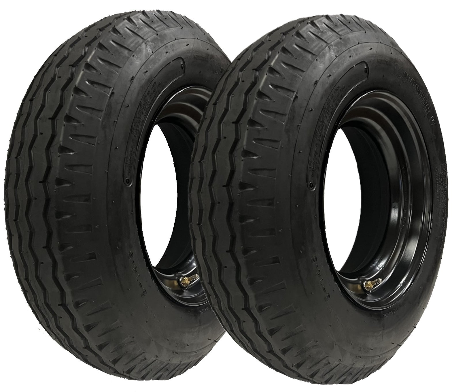 2-Pk Homaster Trailer Tire 8-14.5 LRG 14.5 in. 6x14.5 in. Rim Wheel Load G Mobile Home RV