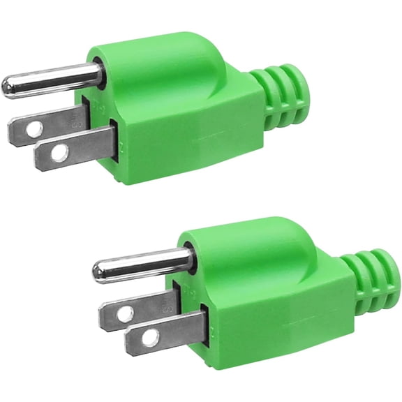 2 Pk Neutral Ground Bonding Plug for Generator, Green