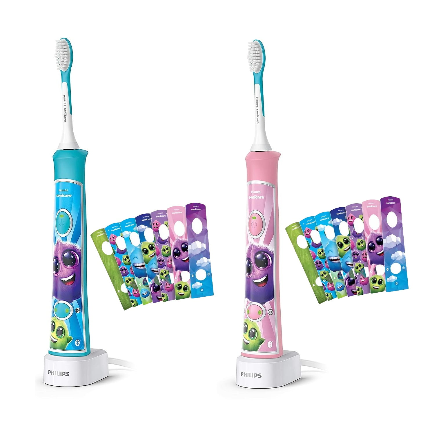 2/Pk Philips Sonicare Kids Toothbrush Rechargeable Electric 2/Pk Philips Sonicare Kids Toothbrush Rechargeable Electric