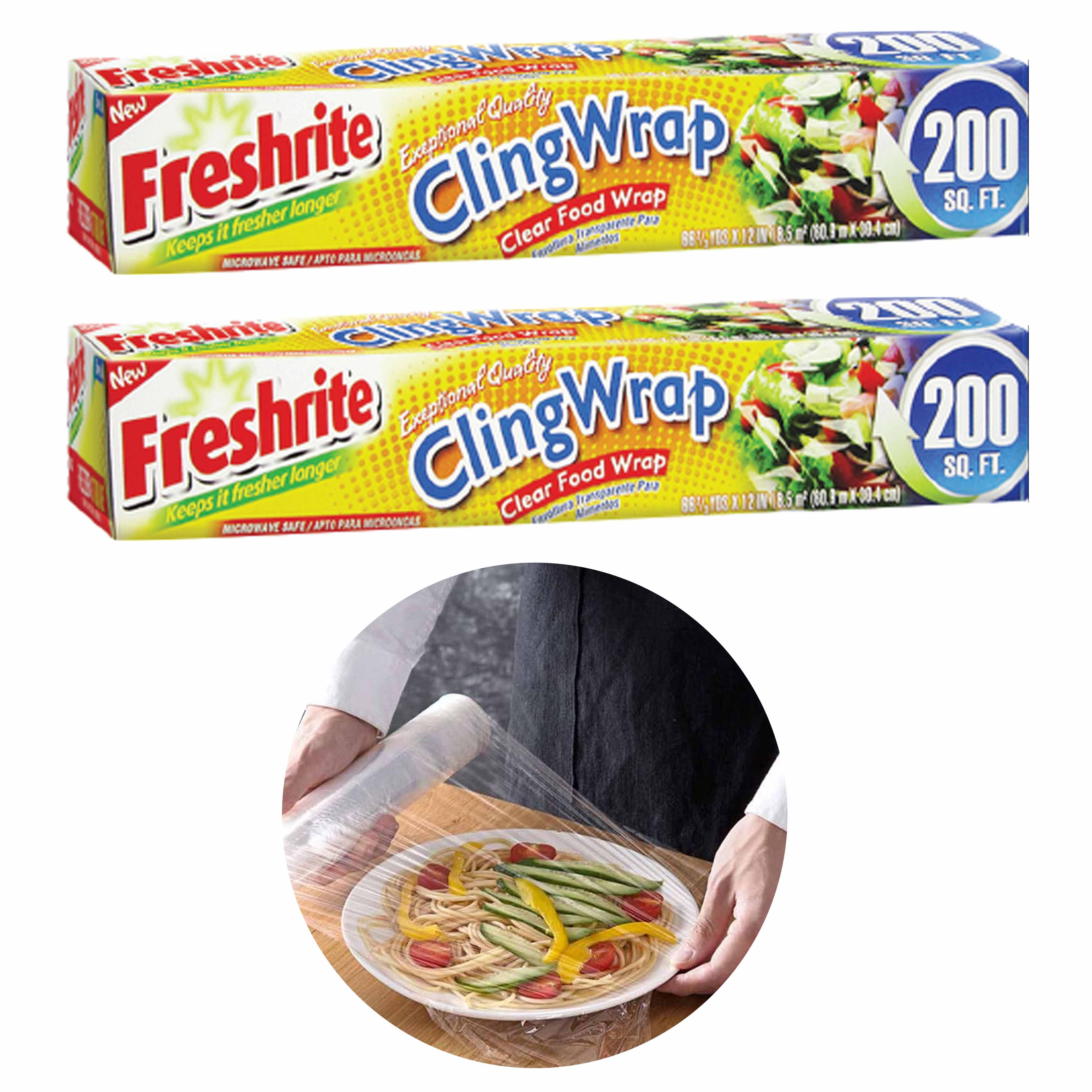 Stretch and seal clearance plastic wrap