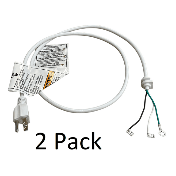 2 Pk, Stand Mixer White Cord for KitchenAid, 9701025 W10325327, W11396625