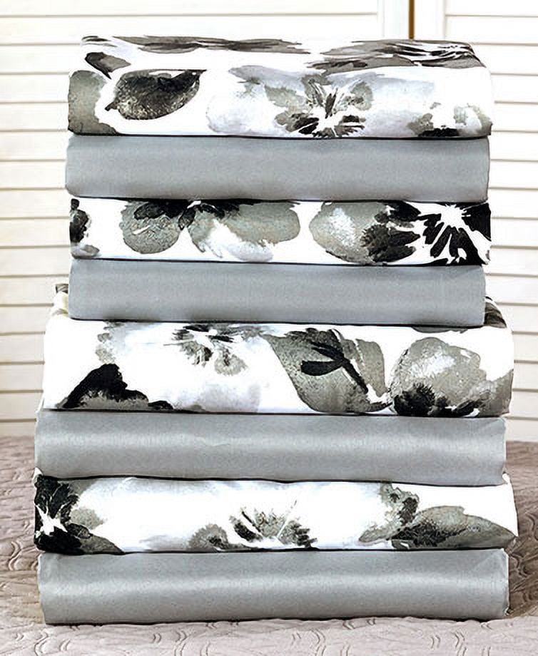 2Pk. WrinkleFree Queen Sheet Sets Gray