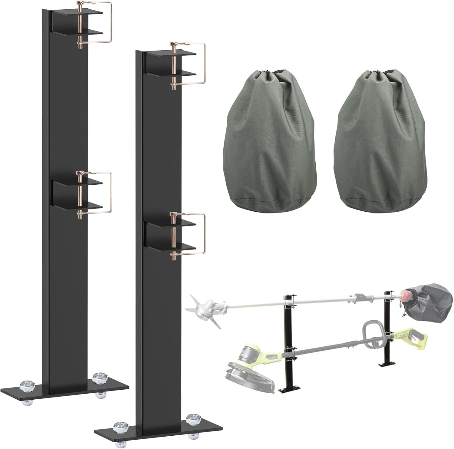 2 Place Weeder Trimmer Racks Holders Hold Carrier for Weeder/Extended 2 Place Weeder Trimmer Racks Holders Hold Carrier for Weeder/Extended