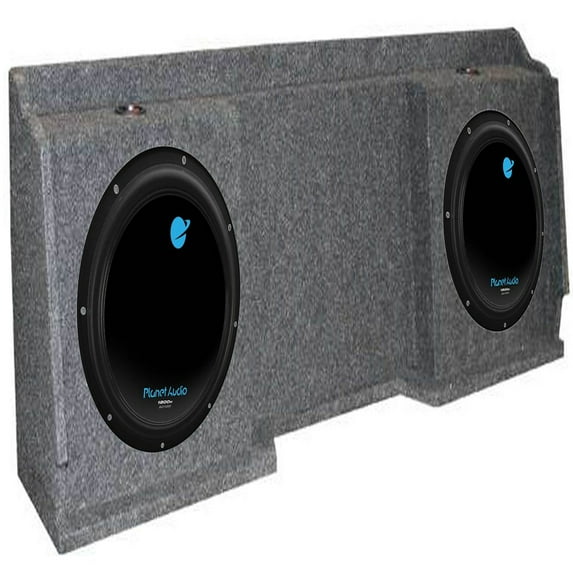 2) Planet Audio AC12D 12" 3600W Subs + GMC Chevy Silverado Ext Cab '99-06 Box