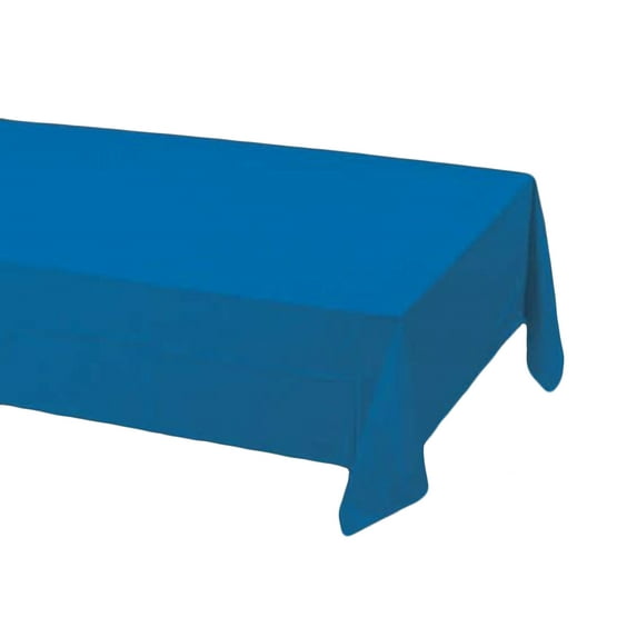 2 Plastic Rectangular Tablecloths 54"X 108" Table Cover - Royal Blue