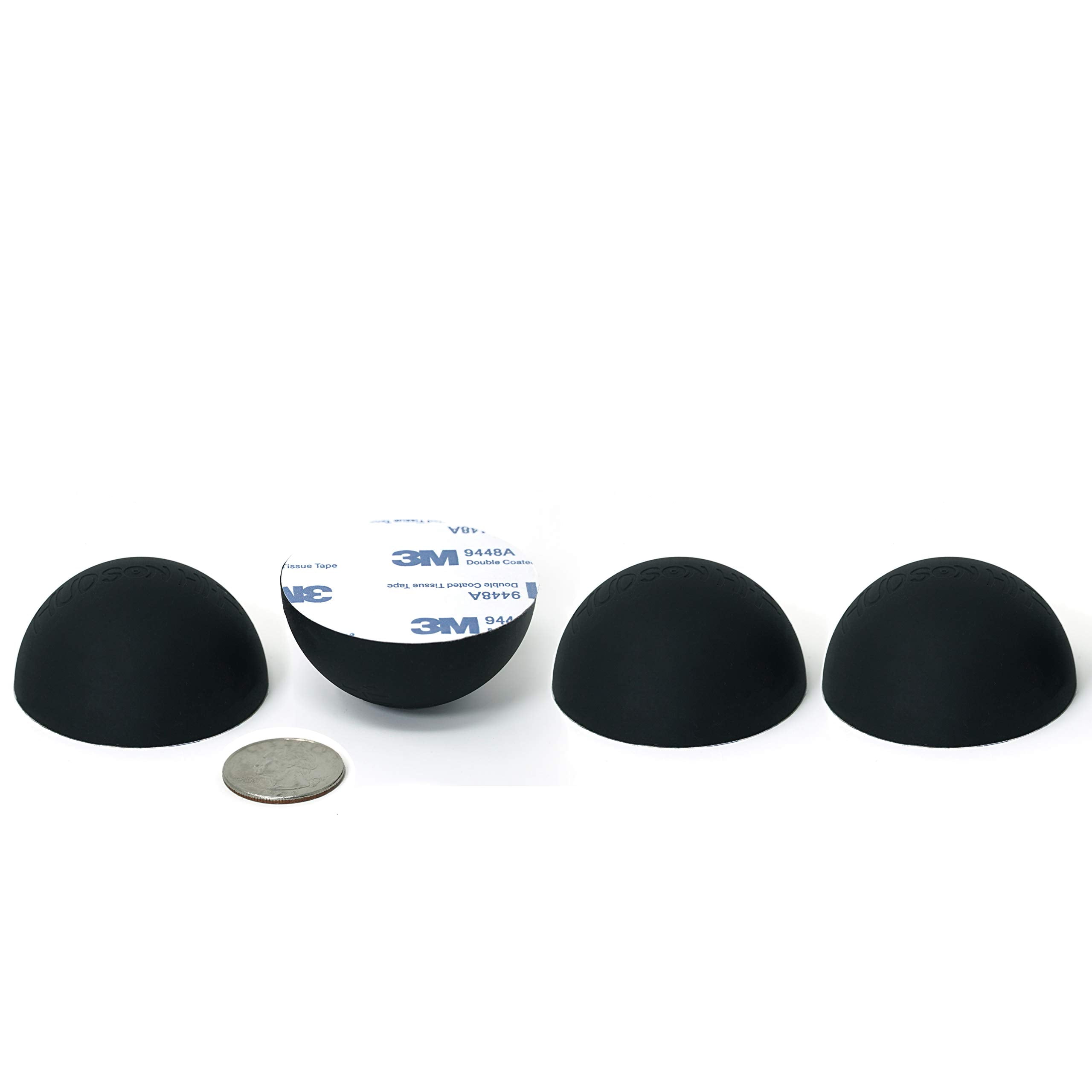 2" Platinum Silicone Speaker Isolation Pads 4Pack NonSkid Speaker Pads with Adhesive