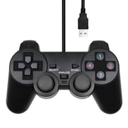 2 Player USB Corded Game Controller Gamepad for PC Gaming with Plug and Play