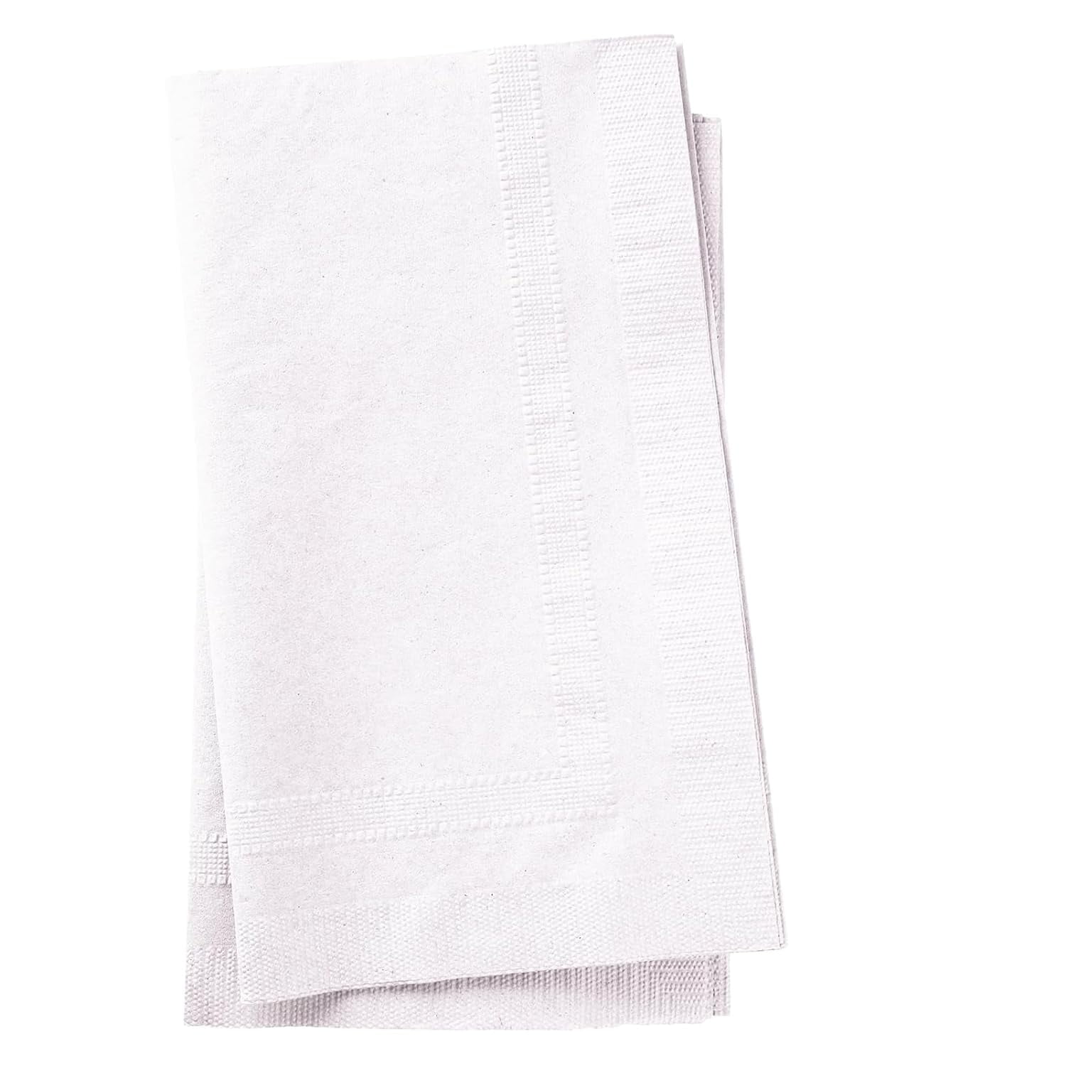 White 2-Ply Premium Dinner Napkins 15" x 17" Pack of 300