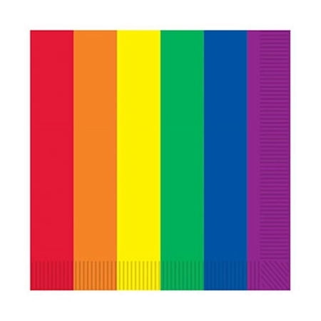 2-Ply Rainbow Luncheon Napkins - Pack of 12