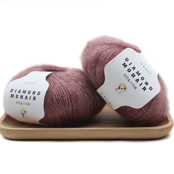 2-Ply Soft Thin Knitting Yarn - 25g x 2 Rolls, Fluffy Crochet Yarn for Sweaters, Scarves, Crafts | 20 Colors, All-Season DIY Hand Knitting & Crocheting Wool