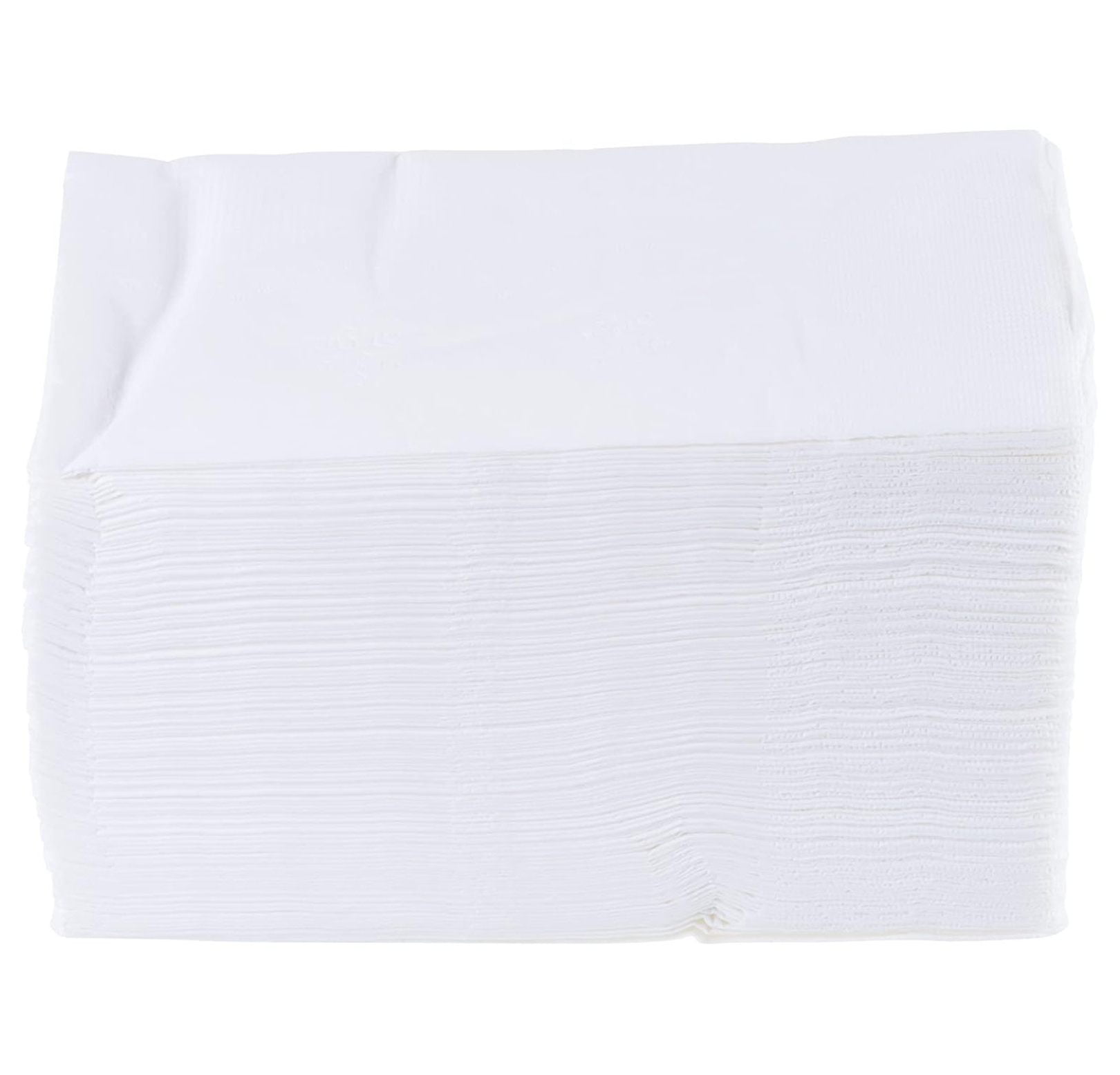 2-Ply White Dinner Napkins 15 x 17, White 400/pk, Everyday Napkins, Perfect for Restaurants, Diners, & Home