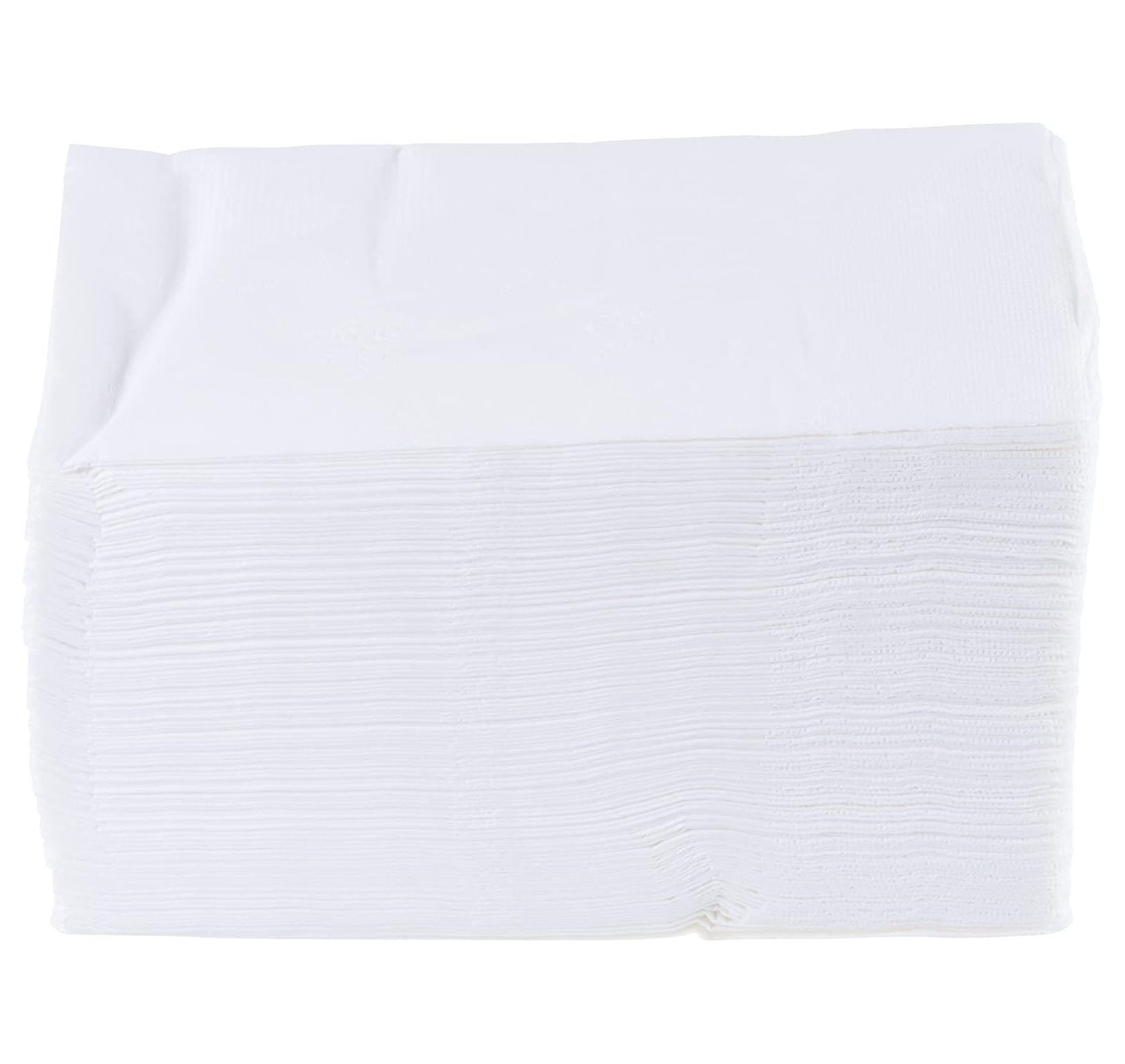 2-Ply White Dinner Napkins 15 x 17, White 400/pk, Everyday Napkins, Perfect for Restaurants, Diners, & Home