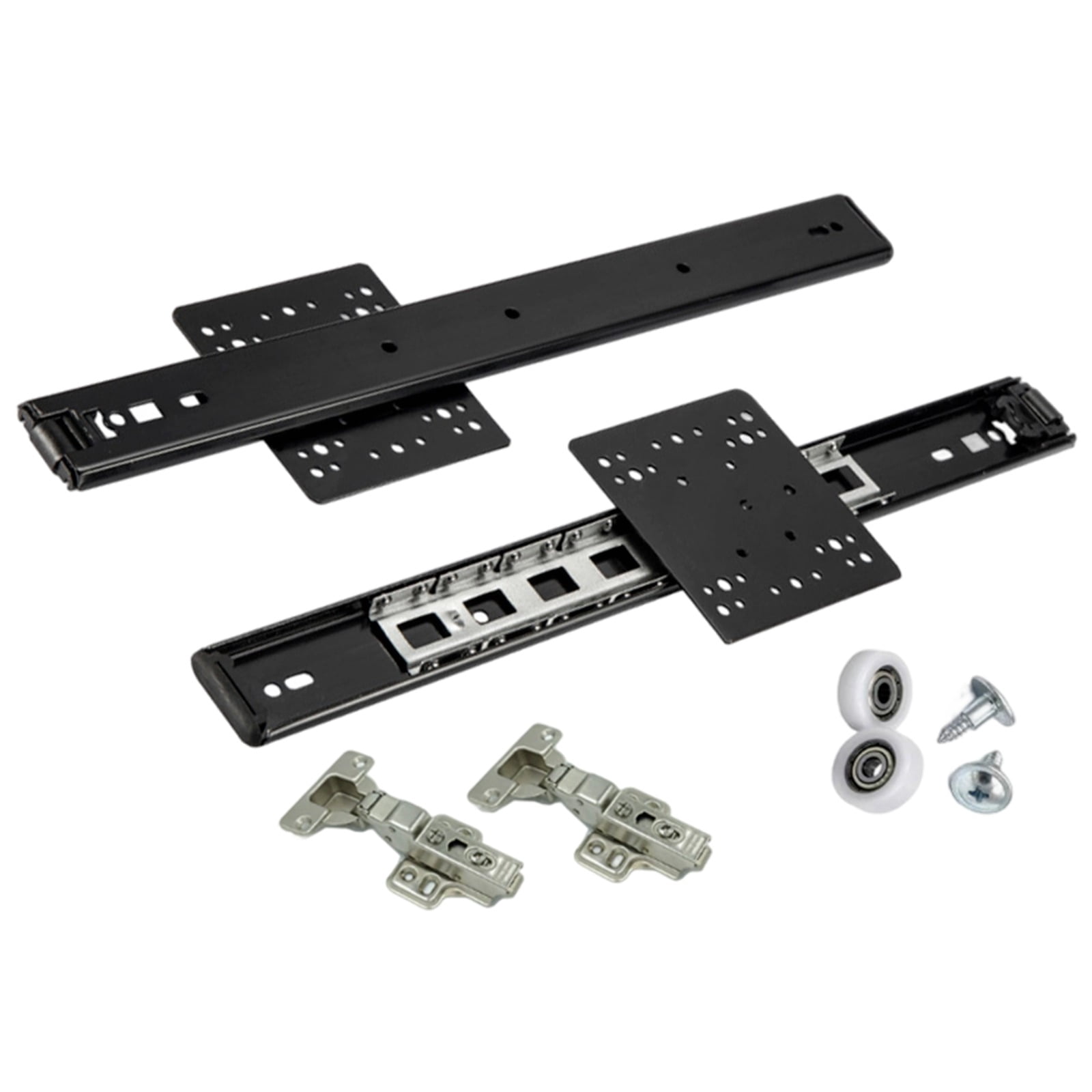2-Pocket Door Hardware Set, 19.7 in / 500 mm Cabinet Door Inserted ...