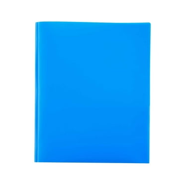 2 Pocket Folder with Prong, 1 Pack Plastic Folders with Pockets, File Folders with Fasteners, Heavy Duty Two Pocket 3 Prong Folders for Office School Letter Size, Blue Polly Pocket with Brad Folders