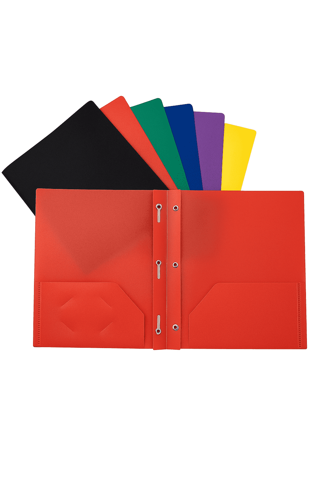 2-Pocket Letter Size Pocket Folders, Plastic folders for school office ...