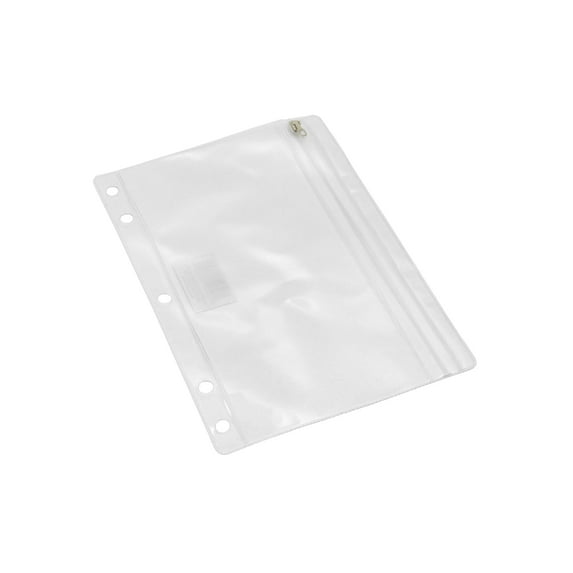2-Pocket Pencil Pouch, Clear