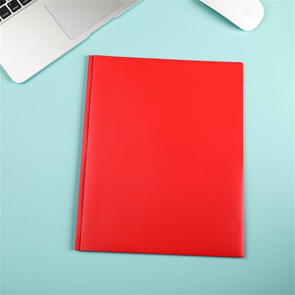 2-Pocket Plastic File Folder, 9.57X11.73" Letter Size Paper Organizer Folder, Document Folder with Label Pocket, Durable Portfolio Folder for Office, Home and Paper Storage Organization