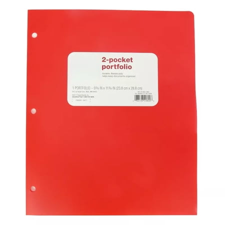 2 Pocket Plastic Folder - ub&ub 11.34 Inches (L), 9.37 Inches (W)