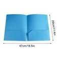 thumbnail image 1 of 2-Pocket Poly Folder for Letter Size Paper,Blue 29*23.74cm Christmas Gifts on Clearance, 1 of 5