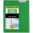 2 Pocket Prong Plastic Folder Multicolor 25 Sheet Capacity Stationery ...