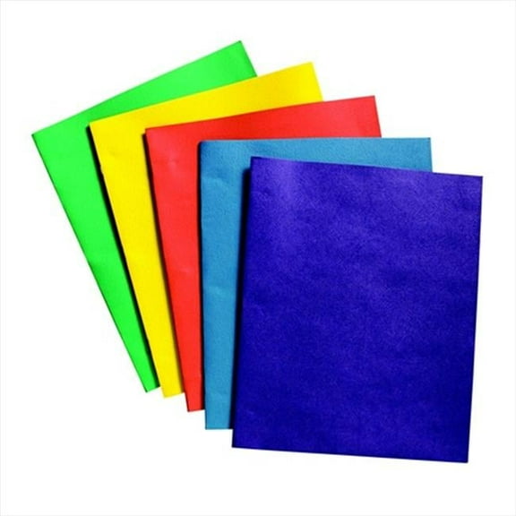 Leatherine 2 Pockets Heavy Duty Portfolio, Assorted Color, Pack - 25