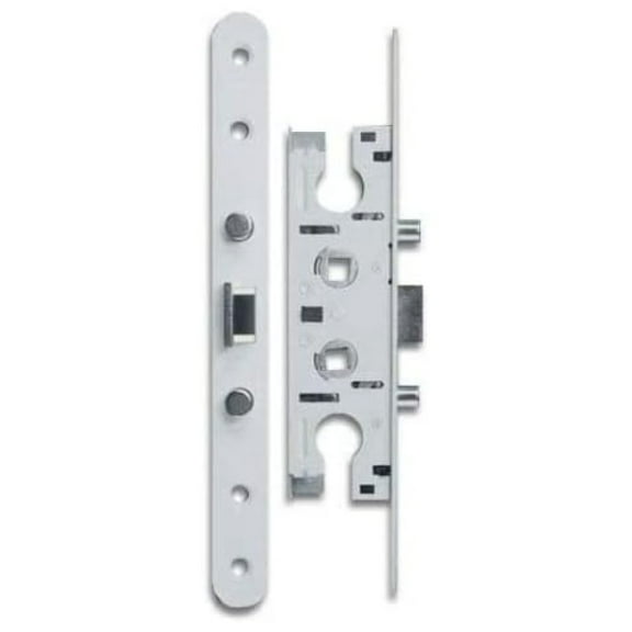 2 Point Bolt Mortise Lock Body Storm Door Will Fit Pella Doors (White)