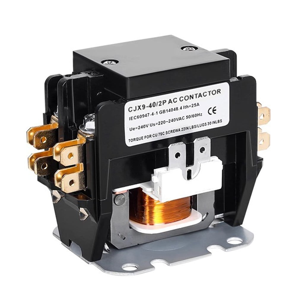 2 Pole HVAC Motor Contactor Furnace Relays Air Conditioner Condenser