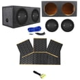 thumbnail image 1 of (2) Polk Audio MM 1242 DVC 12” 2520 Watt Subwoofers+Sealed Enclosure Box+Rockmat, 1 of 11