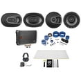 thumbnail image 1 of 2) Polk Audio MM692 6x9”+MM652 6.5" Car Speakers+Amp+Wire Kit+Rockmat+Headphones, 1 of 12