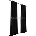 thumbnail image 1 of 2 Polyester Panel Curtain 60 Wide X 108 Length Backdrop Background 24 COLORS", (Color: Black), 1 of 2