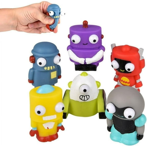 2" Popping Eye Robot - 12 Piece Assortment