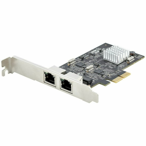 StarTech.com 2-Port 2.5G NBASE-T PCIe Network Card, Intel® I225-V, Dual-Port Ethernet, Multi-Gigabit NIC