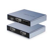 2-Port 4K Video Splitter, Smart HD Media Bridge with 3D Support