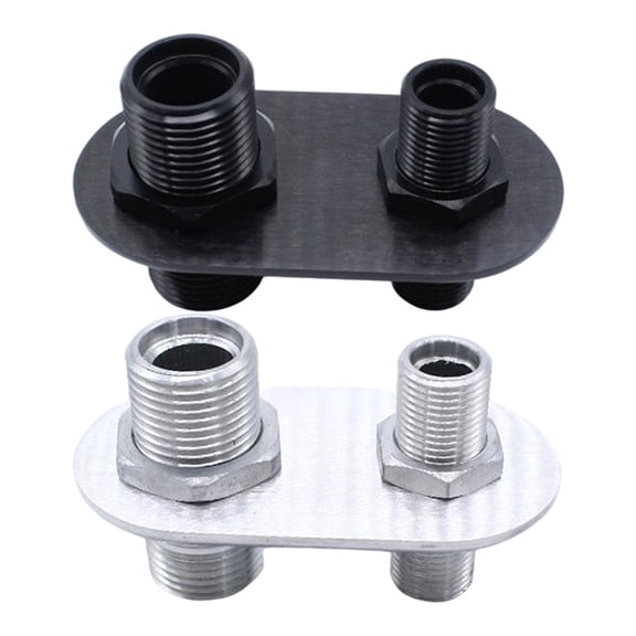 2-Port Billet Aluminum Firewall Heater & A/C Bulkhead Connector Hot Rod
