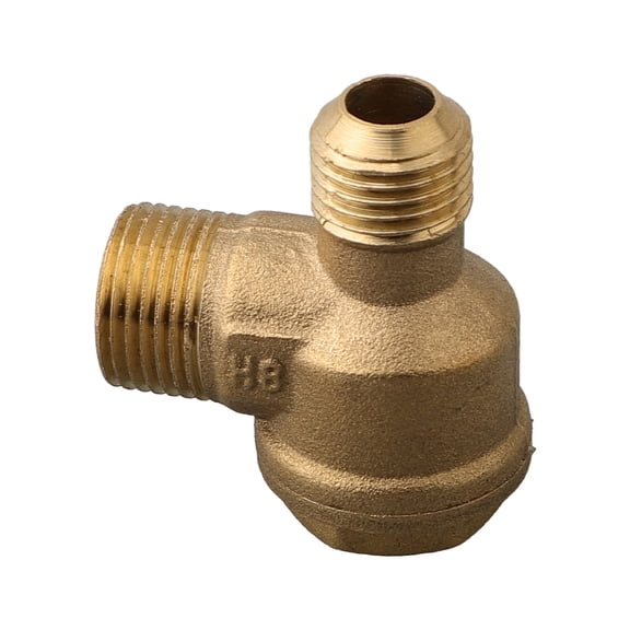 2 Port Brass Male Threaded Check Valve Connector Tool for Air Compressor 16X14Mm