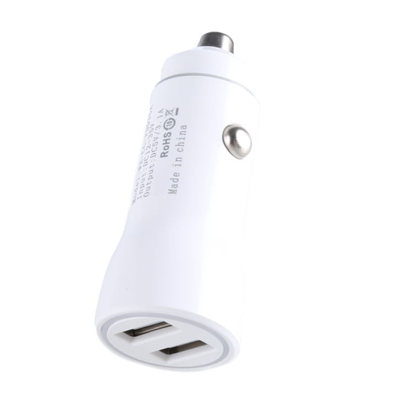 2-Port Car Charging Head with LED Light, Double USB Port Car Charging Adapter 5V3.1A for Phones, Cameras, Navigation