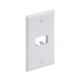 thumbnail image 1 of 2-Port Classic White Faceplate, 1 of 1