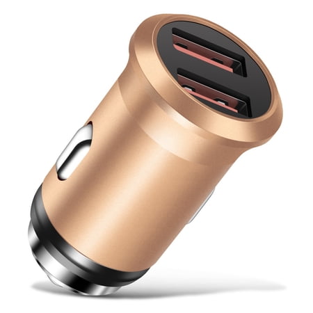 Car Charger, Fast Charge Dual Port USB Lighter Adapter Compatible with iPhone 15 14 13 12 11 Pro Max X XR XS 17 Plus 16, iPad, Samsung Galaxy S23 S22 S21 S25 Plus S7 j7 S10e S9 Note 8