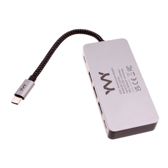 2 Port HDTV TV Adapter Compatible With iPad 10.9"/11" (2022,2025) - 7-in-1 USB-C Hub TYPE-C PD Charger Audio Video Projector Converter