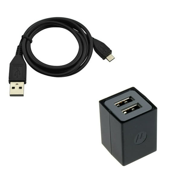 2-Port Home Charger Compatible With Amazon Kindle Oasis (2019 release) - USB Cable Power Adapter Cord