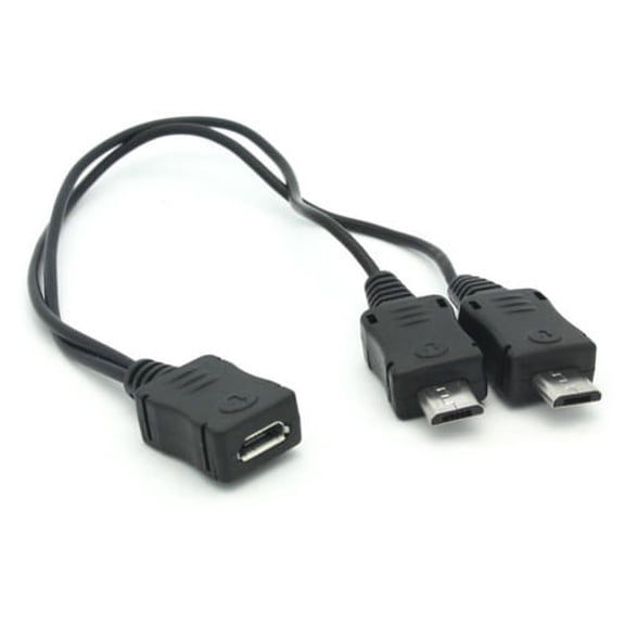 2-Port Micro-USB Splitter for TCL A30 (A3) - Charger Adapter Compatible With TCL A30 (A3)