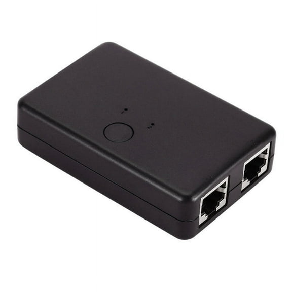 2 Port Network Switch RJ45 Switch Network Splitter Cable Extender 100Mbps Selector Power Free 2 Way Adapter Connector