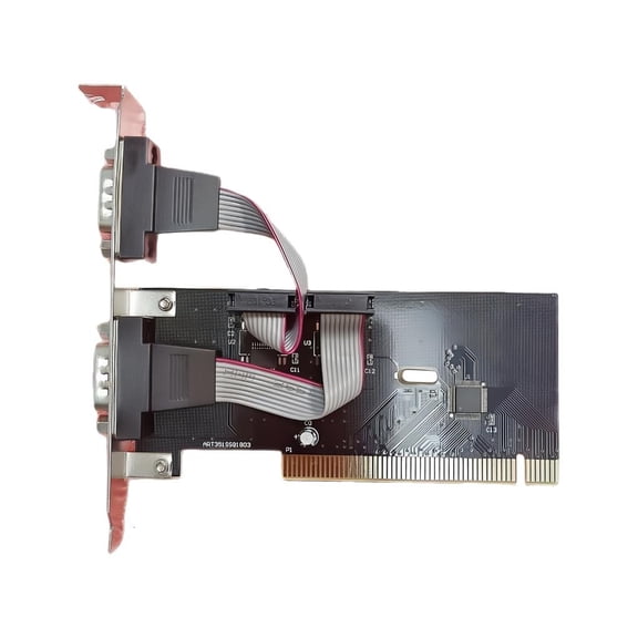 2 Port PCI to RS232 Serial Port Card Expansion for Automation Control Fast Speed Data Transfer Industrial Equipment