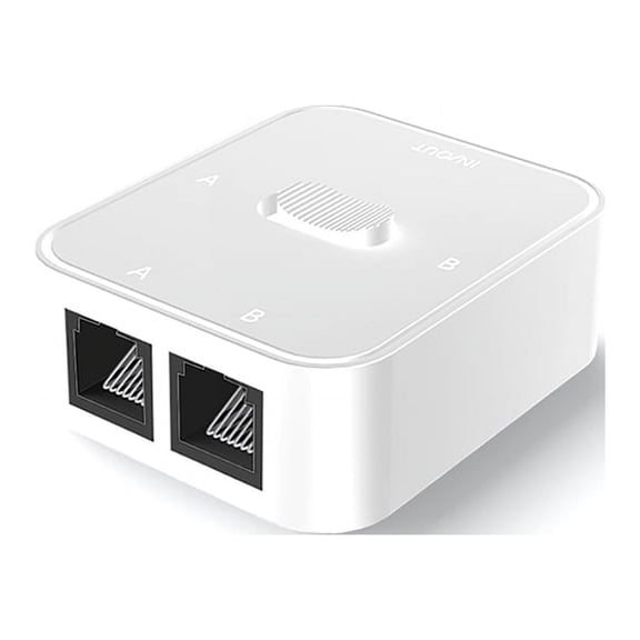 2 Port RJ45 LAN CAT6 Switch Selector 1000Mbps 2 in 1 /1 in 2 2 in 1 OutRJ45 Network Splitter