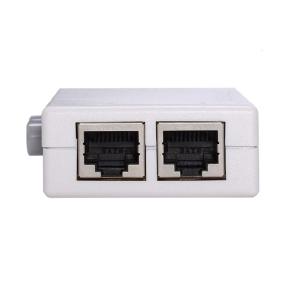 2 Port RJ45 Networks Switches 2 to 1 RJ45 Splitter Internet Extender RJ45 Connector Coupler Ethernet Cable Adapter by LUVNIMB